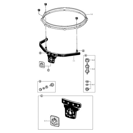 TAMA MCM-16 FP SISTEMA DE RING UNIV.