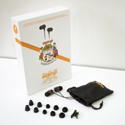 ORANGE HEADPHONES EARBUDS