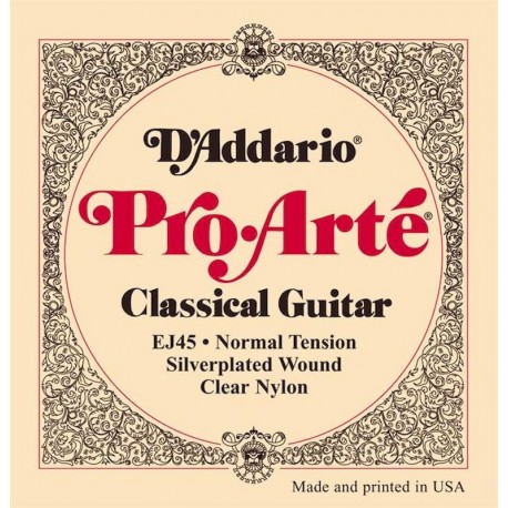 Juego Cuerdas Guitarra Española D'ADDARIO EJ-45 Normal