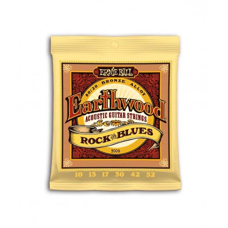 ERNIE BALL 2008 EARTHWOOD 80/20 BRONZE ROCK BLUES 10-52