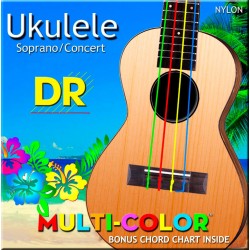 DR UMCSC Ukelele Multicolor Soprano/Concert