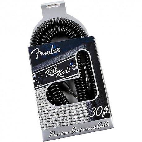 Fender Koilkord 30" Cable para Instrumento, negro 9 m.