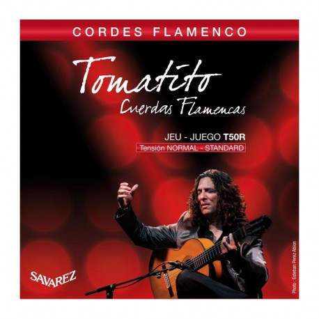 CUERDAS GUITARRA CLÁSICA FLAMENCA SAVAREZ TOMATITO T50R TENSIÓN NORMAL