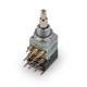 MEC 84110 Mono Stacked Potentiometer, B100K/cc / B100K/cc, Push/Pull