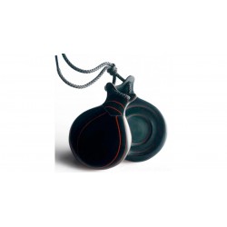 CASTAÑUELAS DEL SUR FIBRA NEGRA VETEADA ROJA Nº5 DOBLE CAJA