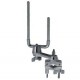 Gibraltar SC-DPLAC - Soporte para barra de dos postes (9,5 mm)
