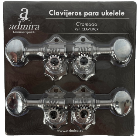 CLAVIJERO ADMIRA PARA UKELELE CROMADO