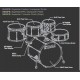 Tama Bateria Superstar SK52FS-MNB
