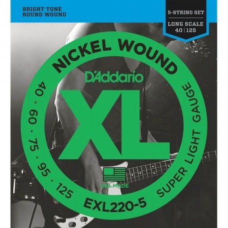 D'ADDARIO EXL220-5C.(040-125)