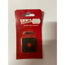 SCHALLER Placa Jack Cuadrada Negro E3-1159