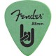 Pack de 12 púas verdes FENDER Medium/Heavy .88mm