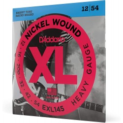 D'Addario EXL145 XL Nickel Wound Heavy (.012-.054) Electric Guitar Strings