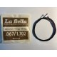 La Bella PACK DE DOCE CUERDAS 0.67 PARA JAZZ NEGRAS