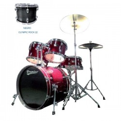 Premier Olympic Rock Lacado 22" Negro