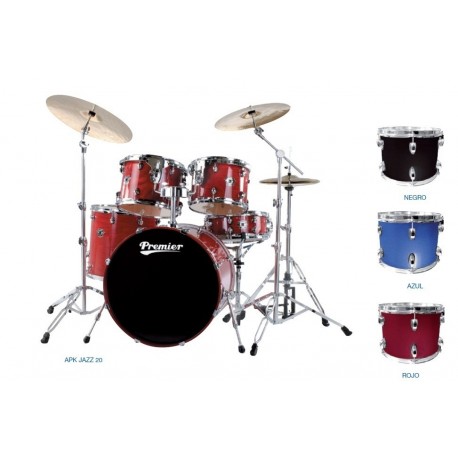 Bateria Premier Apk Lacado Rock 22 Negro