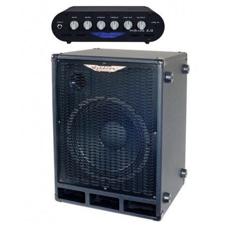Ashdwon Amplificador Cabezal Mibass 2.0 + Pantalla Bajo Mi Bass