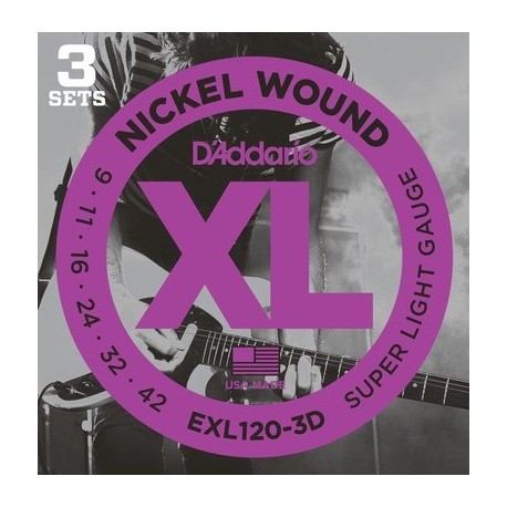 D'addario exl120 3D