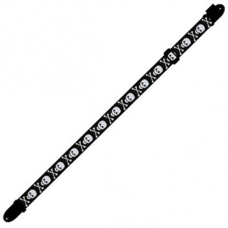 CORREA GUITARRA SKULL 2" POLYESTER PERRI´S