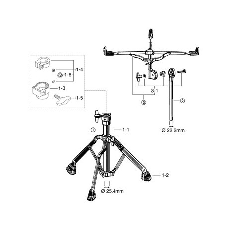 Soporte Caja Tama HS50R