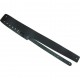 CORREA GUITARRA EXTRA LARGA BLACK 2.5" LEATHER PERRI´S