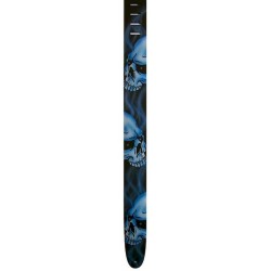 CORREA GUITARRA BLUE SKULL AIR BRUSHED 2.5" PERRI´S
