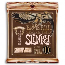SET CUERDAS ACUSTICA ERNIE BALL COATED FOSFORO LIGHT 11-52