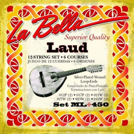 Cuerdas Laúd La Bella ML 450