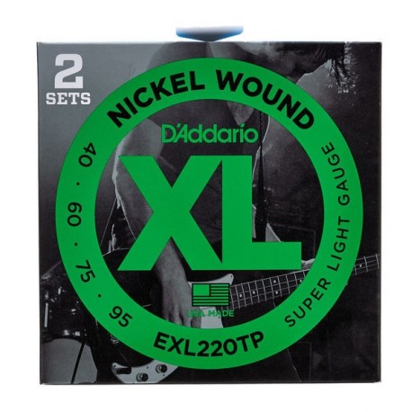 D'Addario EXL220TP set de 2 unidades