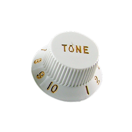 Boton Tono Fender White estilo