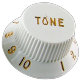 Boton Tono Fender White estilo