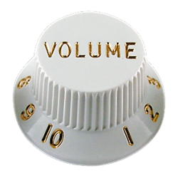 Boton Volumen Fender White estilo