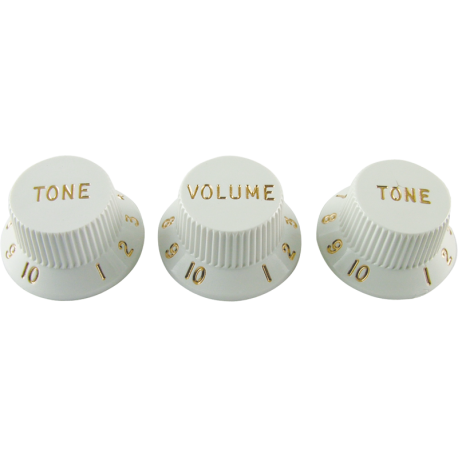 Botones Set Fender White estilo