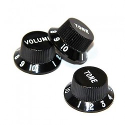 Botones Set Fender Black estilo