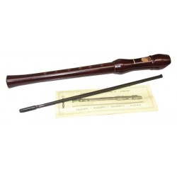 Hohner 9555 Digitacion Alemana Flauta C-Soprano, de madera de peral lacado de dos piezas.