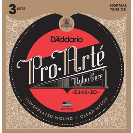 D'addario EJ45 3D Jgo Normal Tension set de 3 Uni 019954954369
