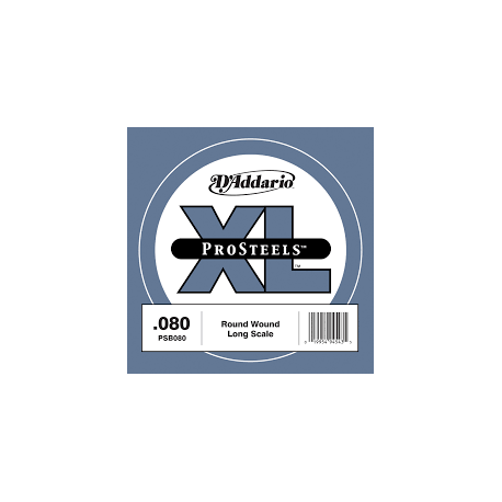 D'addario PSB80 Cuerda bajo Prosteel Long Scale
