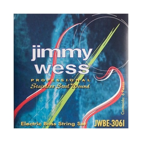 Jimmy Wess 306I 28/125 Jgo Set 6 Basss Strings Stainless