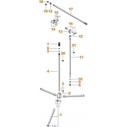 Tama MS105 soporte micro jirafa cromado