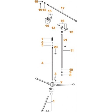 Tama MS105 soporte micro jirafa cromado