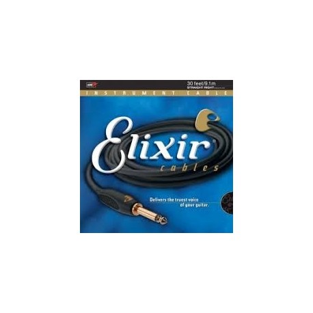 Elixir 92630 9m jack recto - jack codo cable