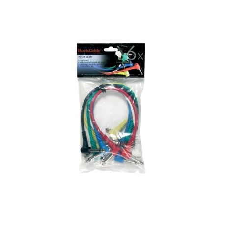 RockCable RCL30031D5 Pack 6 latiguillos 30cm Jack codo