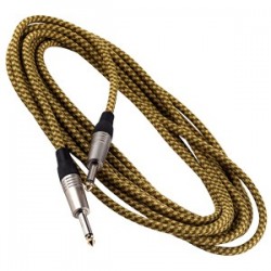 RockCable RCL30203TCD 3m Tela Oro recto - Jack recto