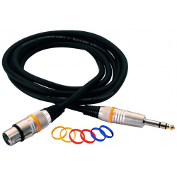 RockCable RCL30386D6FBA 6m XLR hembra - Jack recto Balanceado