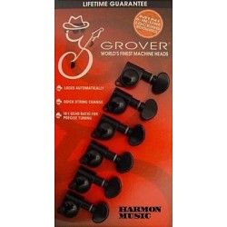 Grover 406BC6 Clavijero Mini Locking Rotomatics 6L Negro