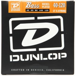 Dunlop DBN40120 Juego Bajo 5 cuerdas Nickel 40-120
