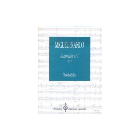 Sonatinina Nº 3. OPp.23. Timbales solos. Miguel Franco.
