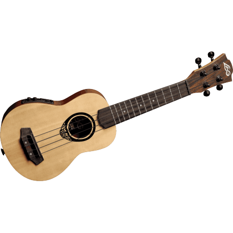 UKELELE LAG TIKI UKU BABY SOPRANO ELECTRO-ACUSTICO Slim Arch Back