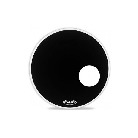 PARCHE BOMBO RESONANTE EQ3 ONYX COATED BLACK ERing