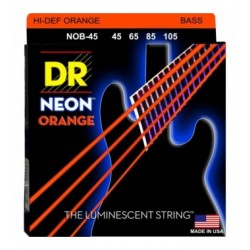 DR Bajo 4 cuerdas NEON Orange 45-105