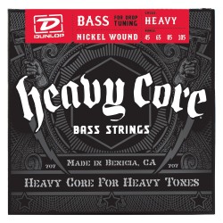 Dunlop Bajo 4 cuerdas Heavy Core 45-105